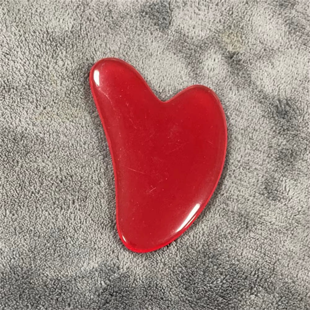Heart Shape Face SPA Massage Facial Beauty Scraping Massage Face Massager Guasha Board Massager for Face Body Beauty Healty Tool