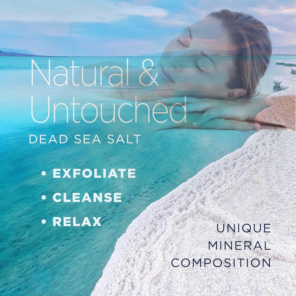 Fine Grain Dead Sea Salt for Bath & Soaking – 19 Lbs, Fast-Dissolving, 100% Pure & Natural, Unscented, Skin-Nourishing Bulk Sea Salt