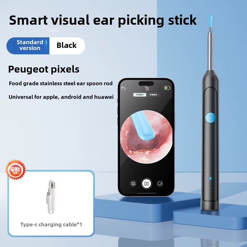 Smart Visual Ear Sticks Otoscope Endoscope Wax Removal Tool Earpick Mini Camera Health Care Ear Cleaner