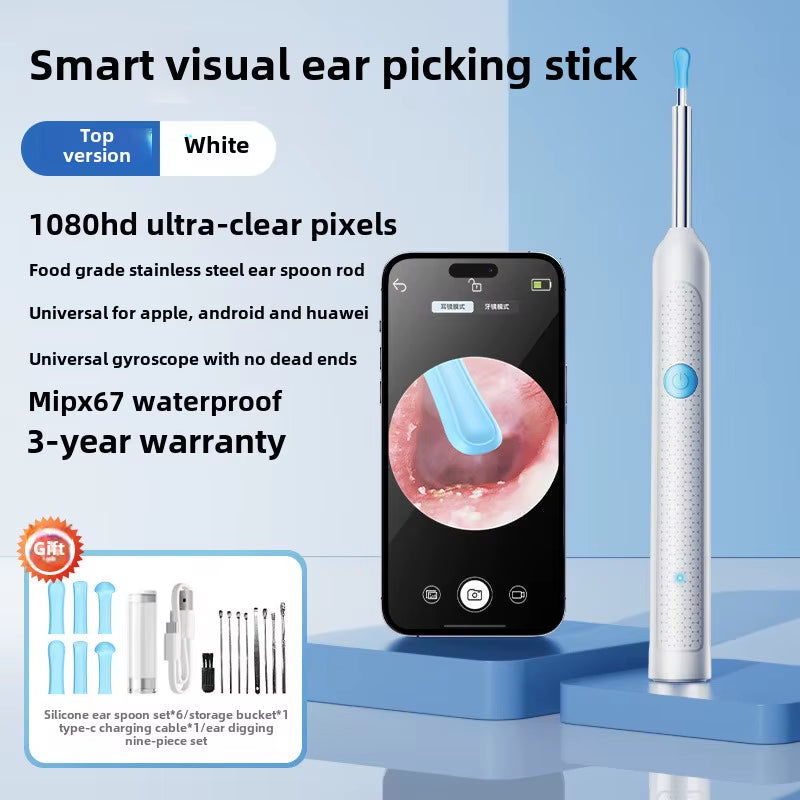 Smart Visual Ear Sticks Otoscope Endoscope Wax Removal Tool Earpick Mini Camera Health Care Ear Cleaner
