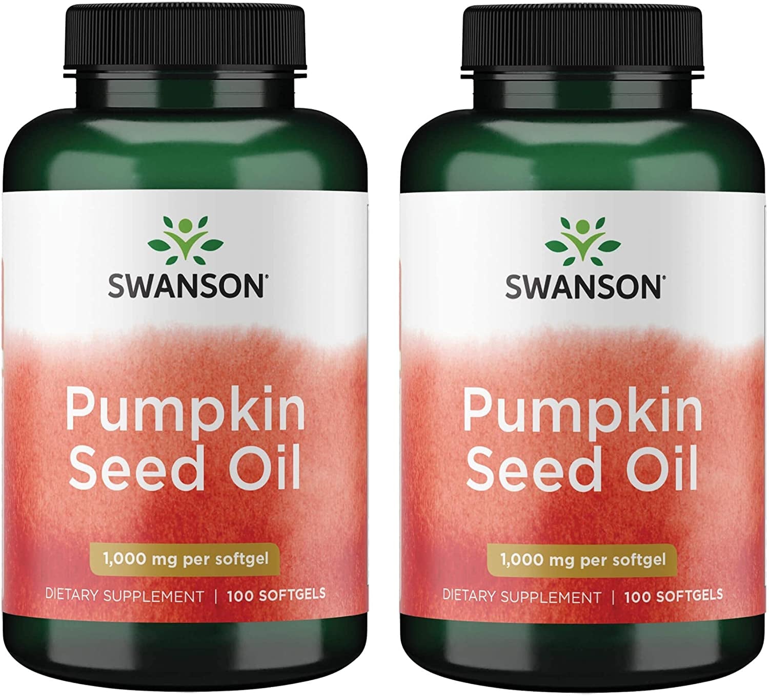 Pumpkin Seed Oil - High Bioavailable Efas - (100 Softgel Capsules, 1000Mg Each) 2 Pack