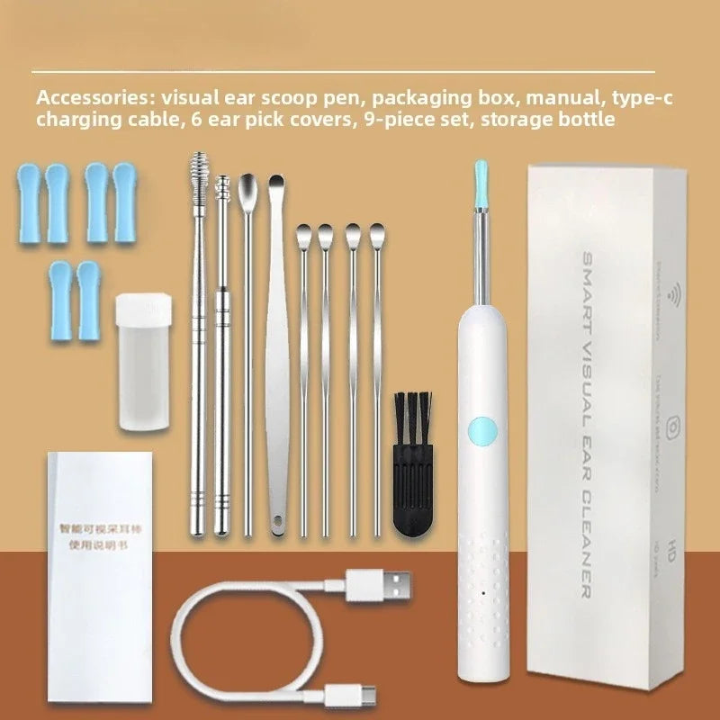 Smart Visual Ear Sticks Otoscope Endoscope Wax Removal Tool Earpick Mini Camera Health Care Ear Cleaner